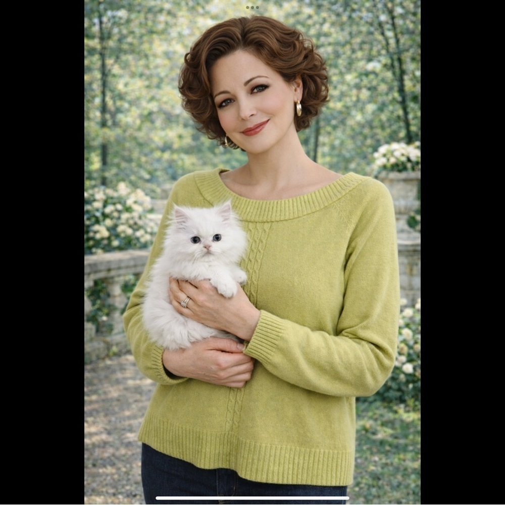 Chadwick’s Soft Knit Cable Sweater | Work From Home Cozy Green